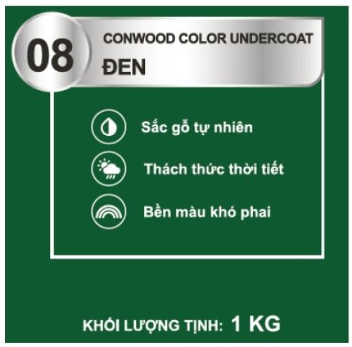 CONWOOD COLOR UNDERCOAT 08 ĐEN 1KG