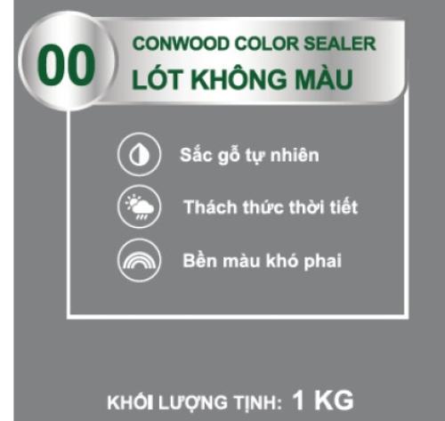 CONWOOD COLOR SEALER 00 LÓT KHÔNG MÀU 1KG
