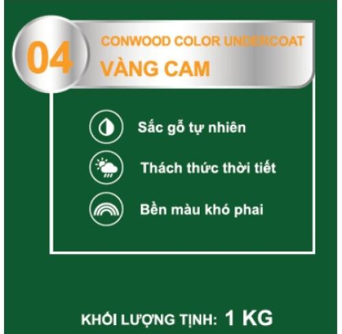 CONWOOD COLOR UNDERCOAT 04 VÀNG CAM 1KG