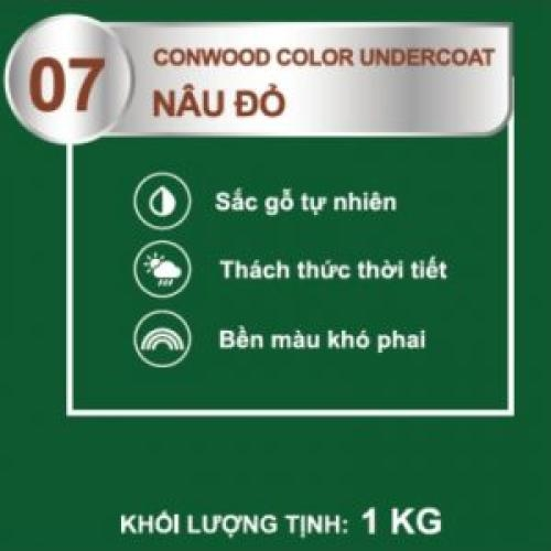 CONWOOD COLOR UNDERCOAT 07 NÂU ĐỎ 1KG